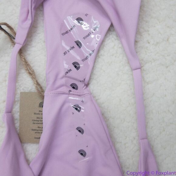 NEW Toast Swim Free People String Bikini Bottom, light purple lilac, S - Picture 10 of 16